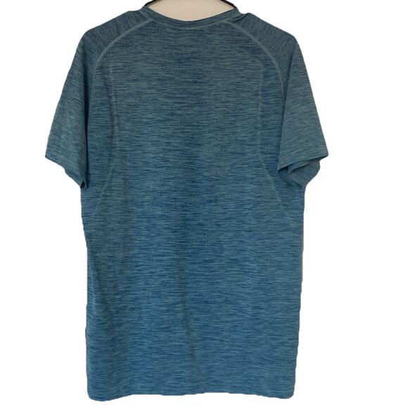 Lululemon Men's Short-Sleeve Metal Vent Tech T-Shirt Size Medium Aqua Blue - Picture 9 of 11